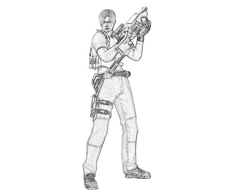 Resident Evil Coloring Pages