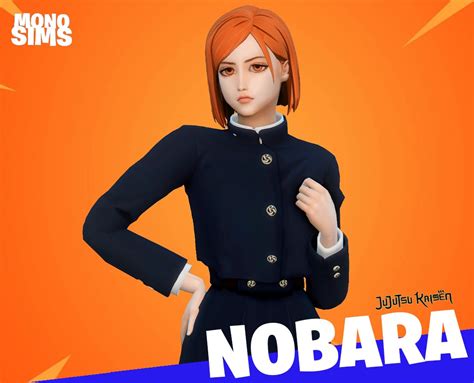 Nobara Jujutsu Kaisen Sim Models Anime The Sims 4