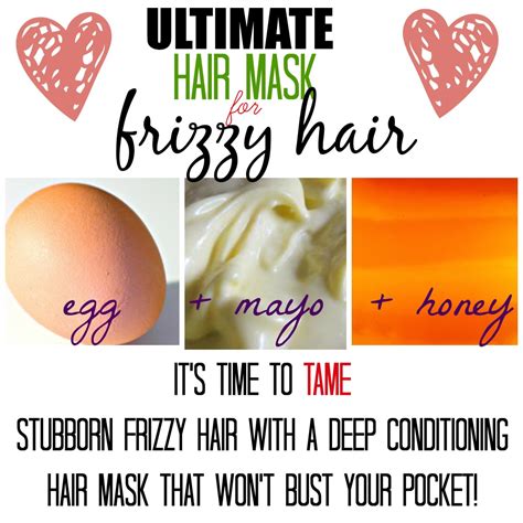 Homemade And Natural Diy Hair Masks For Frizzy Hair Bellatory