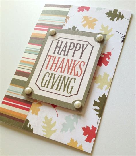 Handmade Happy Thanksgiving Card And T Bag Thriftyfun