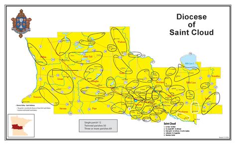 Maps Of The Diocese Diocese Of Saint Cloud