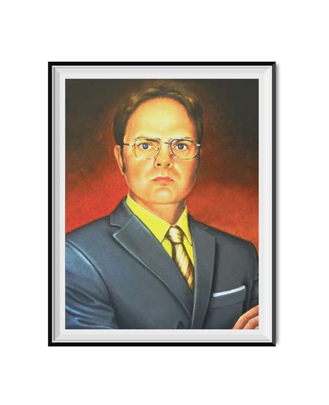 Dwight Schrute Acting Manager Portrait Poster 11 X 17