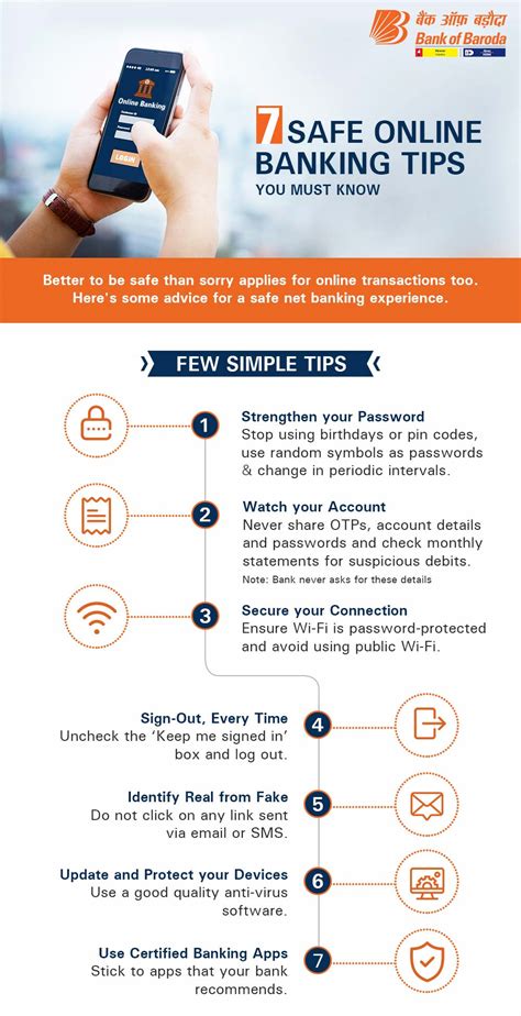 7 Safe Online Banking Tips You Must Know Safe Banking Tips Bank Of Baroda