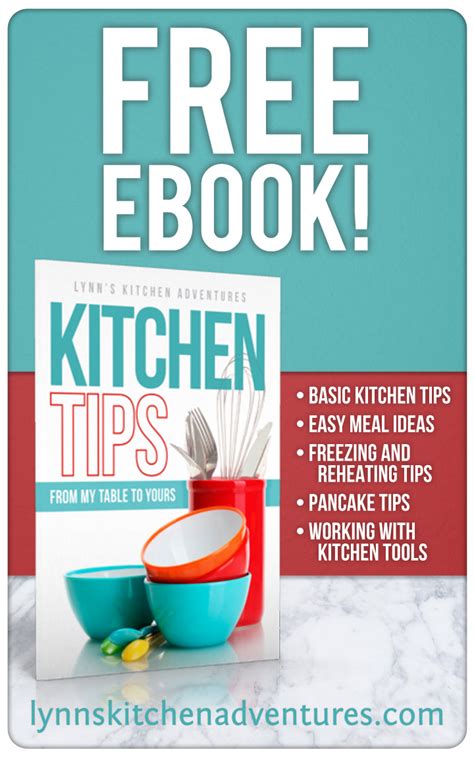 Free Kitchen Tips Ebook And A Thank You Lynns Kitchen Adventures