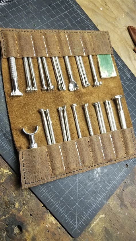 Tool Roll For My Leather Stamping Tools Leathercraft