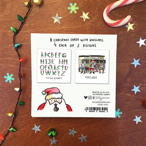 Secret Santa Card Pack Christmas Card Pack