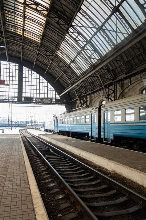 March 13 2022 Lviv Ukraine Train At The Lvov Railway Station