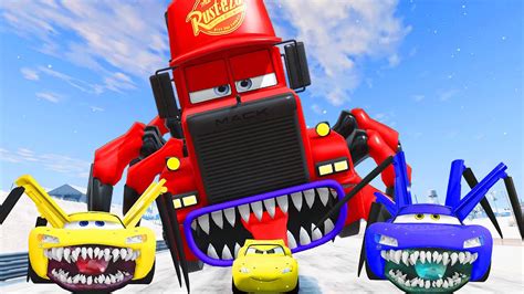 Epic Escape From The Lightning Mcqueen Bots Eater And Mack Eater