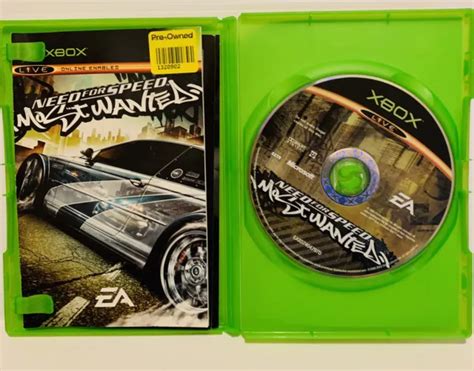 Need For Speed Most Wanted Microsoft Xbox Game Pal Manual Included