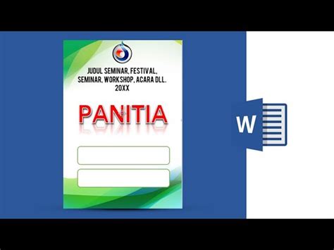 Pada bagian idcard memiliki dua permukaan yaitu bagian depan dan bagian belakang, ukuran. Template Id Card Panitia Word - bonus