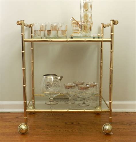 Sabores disponibles de gold nutrition gold drink premium 750 gr. Vintage Gold Faux Bamboo Bar Cart by Mod Rendition - Traditional - Bar Carts - by Etsy