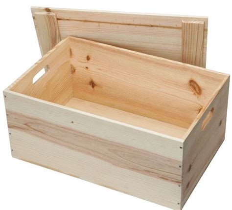 Cheap Unfinished Wood Storage Box With Simple Design Home Interiors