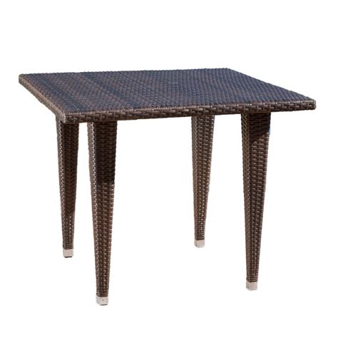 Matter ivory cement square side table options. Noble House Mariam Multi-Brown Square Wicker Outdoor ...