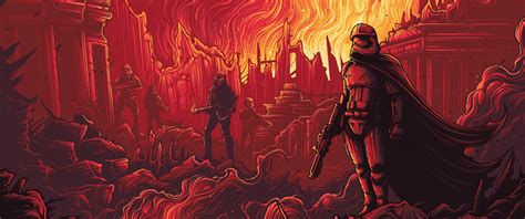 Wallpaper Illustration Star Wars Red Demon Stormtrooper Burning