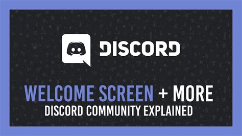 Discord How To Get A Welcome Screen Announcements More Discord