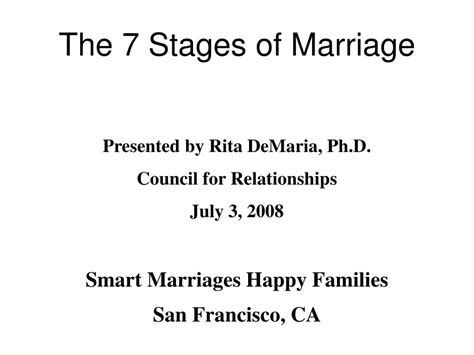 ppt the 7 stages of marriage powerpoint presentation id 393465