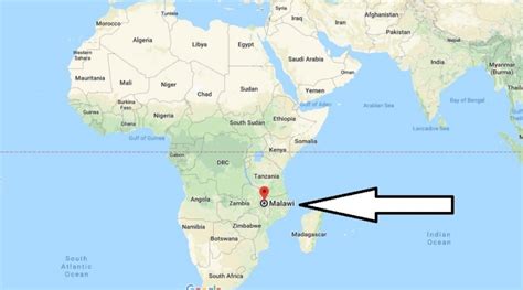 Malawi Location On World Map Map