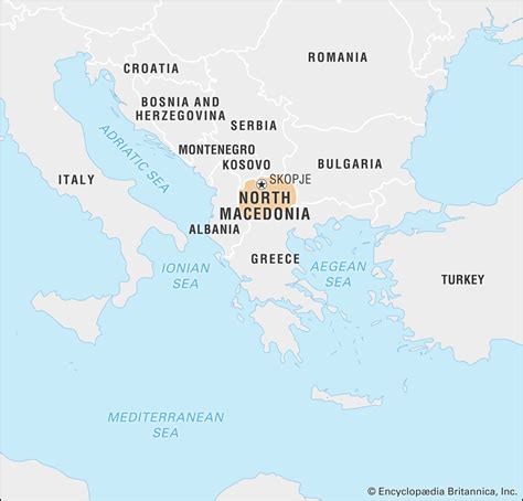 🌍 map of macedonia, satellite view. North Macedonia | History, Geography, & Points of Interest ...