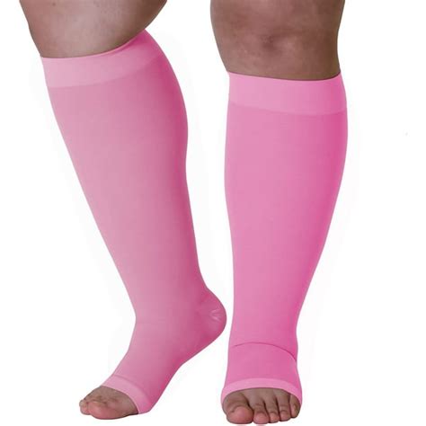 3xl Plus Size Wide Calf Support Socks For Men And Women Circulation 20 30mmhg Opaque Compression