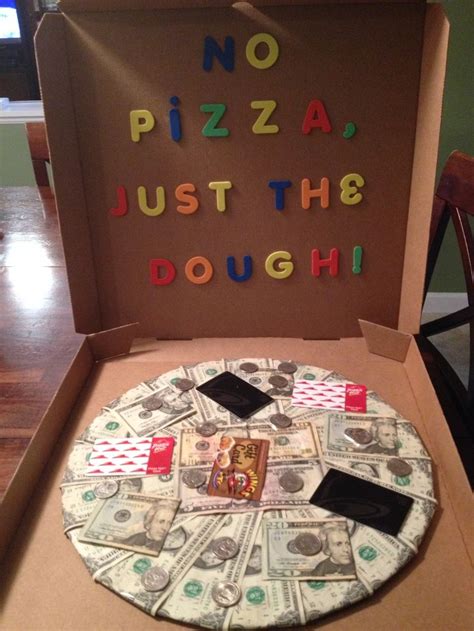 Finding 21st birthday gifts for her is quite easy if you know her likes and dislikes. No pizza, just the dough! Made this for my son's 19th ...