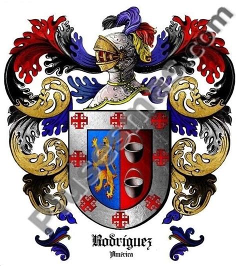 Escudo Del Apellido Rodríguez Escudo De Armas Apellidos Escudo De