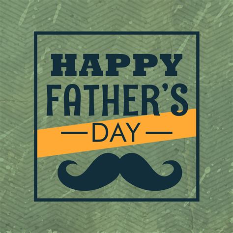 Happy Fathers Day With Mustache Download Free Vector Art Stock