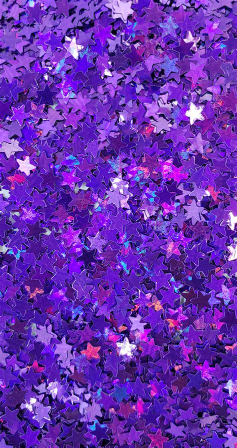 Purple Star :Polyester Shaped Glitter (Mini)