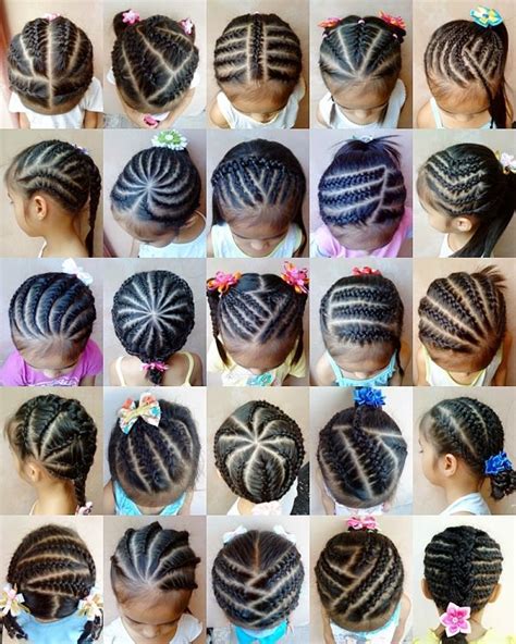 This is one of the cutest and very simple natural hairstyles for kids. Braids for Kids Nice Hairstyles Pictures