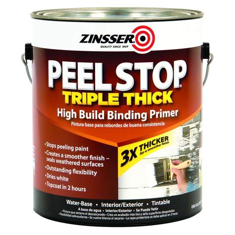 Zinsser Peel Stop 1 Gal White Triple Thick Interiorexterior High