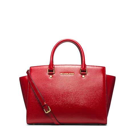 Michael Kors Red Patent Leather Purse Paul Smith
