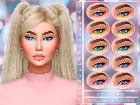 Julhaos Cosmetics Eyeliner 56 Sims 4 Cc Custom Content Makeup