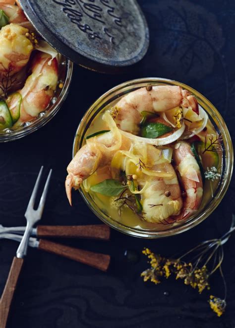 Recipe Pickled Shrimp With Cilantro And Fennel KCRW Good Food