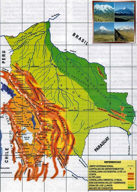 Hará Profesor Predicción Bolivia Mapa Fisico Juntar Brújula Alta Exposición