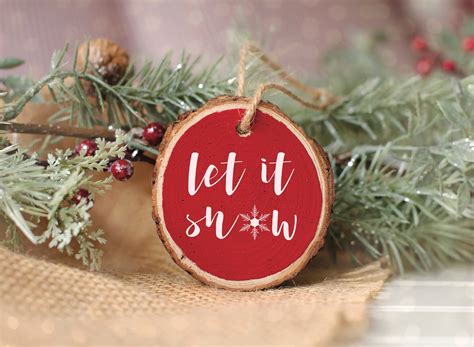 Let It Snow Diy Christmas Ornament Everyday Party Magazine