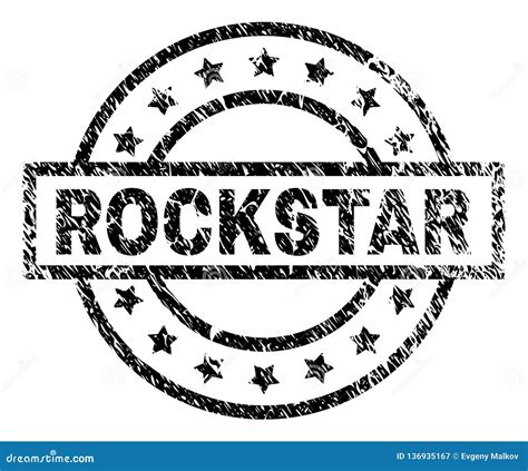 Grunge Textured Rockstar Stamp Seal Stock Vector Illustration Of Text