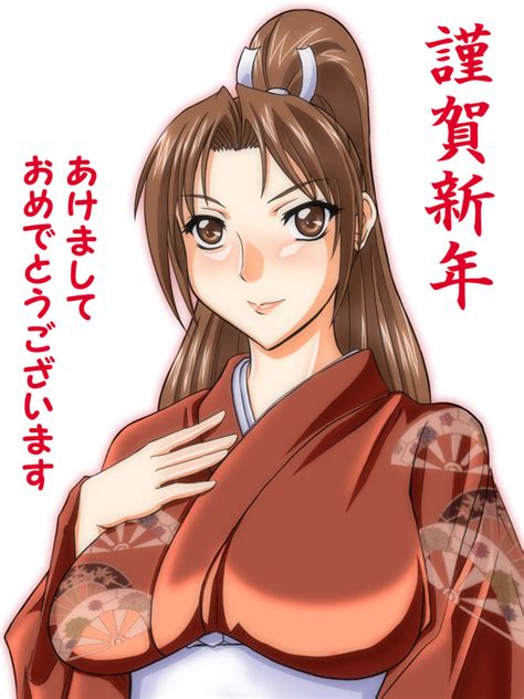Natsuru Anglachel Shiranui Mai Snk The King Of Fighters Translated Girl Akeome Breasts