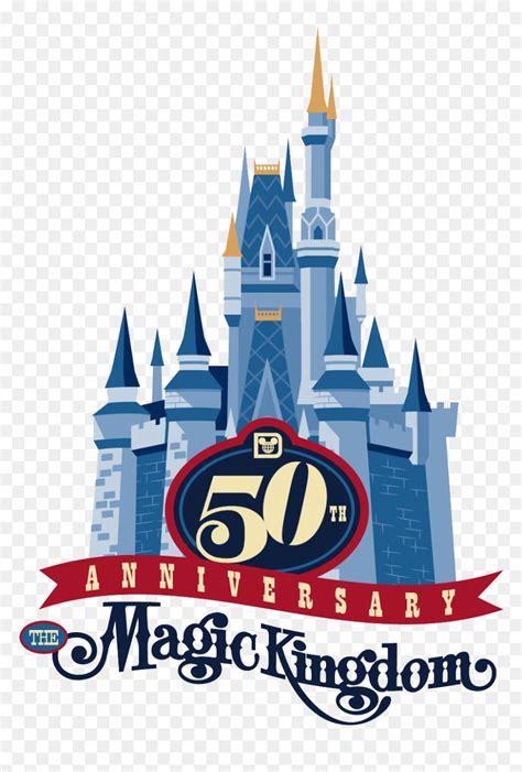 Wdw 50 Disney Magic Kingdom Logo Png Transparent Png Vhv