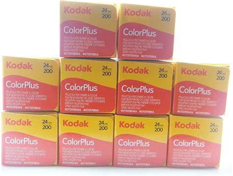 Kodak Color Plus 10 Pellicules 35 Mm 20024 Rz De 10 Pièces Film