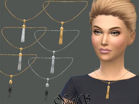 Tassel Pendant Necklace By Natalis At Tsr Sims 4 Updates