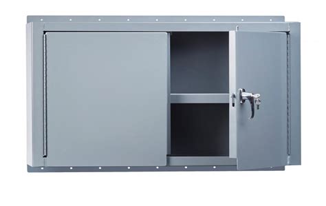 Cabinets are 84h x 22d. 48 inch wide Heavy-Duty Welded Steel Wall Storage Cabinet