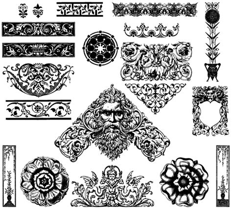 Victorian Ornaments Free Illustrator Vector Pack Download Free Vector