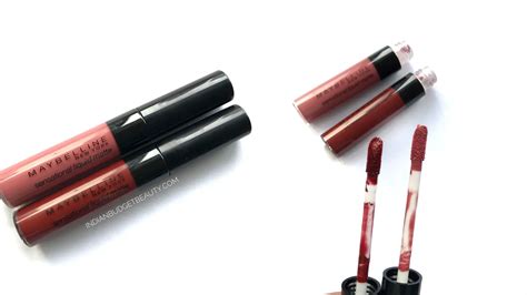 Maybelline Sensational Liquid Matte Lipstick Review Swatches