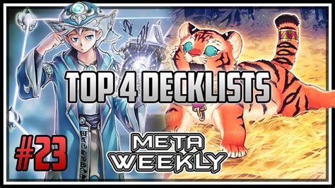 Top 4 Decklists Meta Weekly 23 Yu Gi Oh Duel Links Youtube
