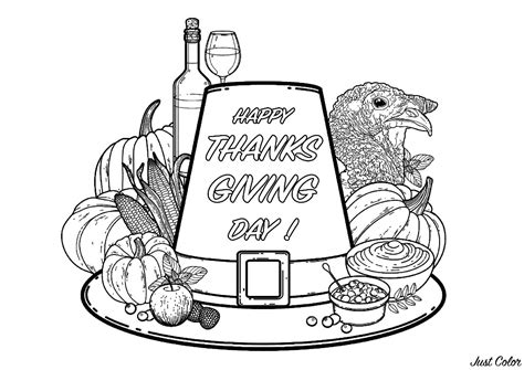 Happy Turkey Day Coloring Page Coloring Pages