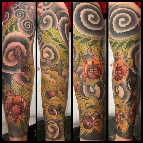 Dragon ball tattoos are one of the most famous media franchise hailing from japan. cledleytattoos:dragon-ball-z-japanese-sleeve-shenron ...