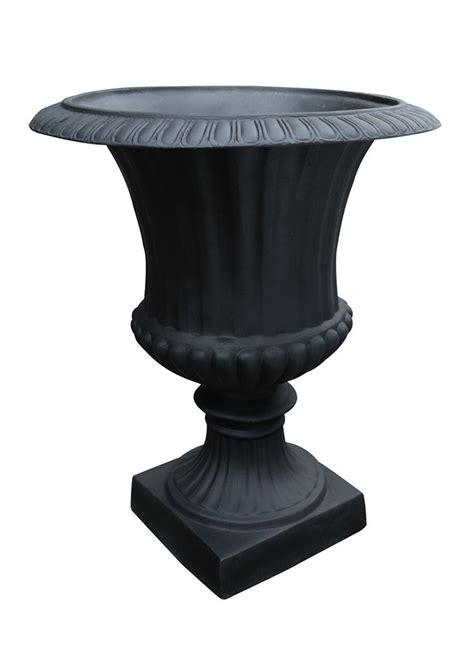 30in Black Urn | Urn, Decorative urns, Plastic planter
