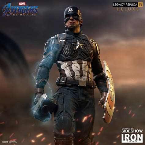 The theme definitely strikes the right note for the end of this film. Avengers: Endgame - Captain America Deluxe Legacy Replica ...