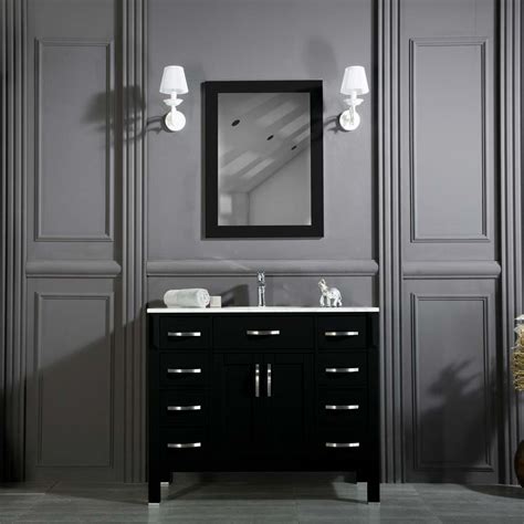 Maybe you would like to learn more about one of these? Woodbridge 42 inch Black Bathroom Cabinet