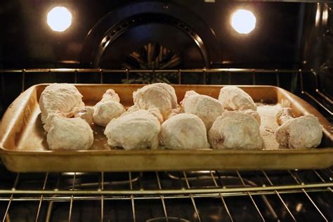 When adding the chicken, make sure they don't get stuck with each other. How to Cook Chicken Pieces in a Convection Oven | eHow