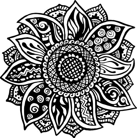254 Sunflower Mandala Svg Free Download Free Svg Cut Files And Designs
